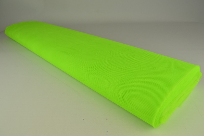 Tule hard lime groen, rol