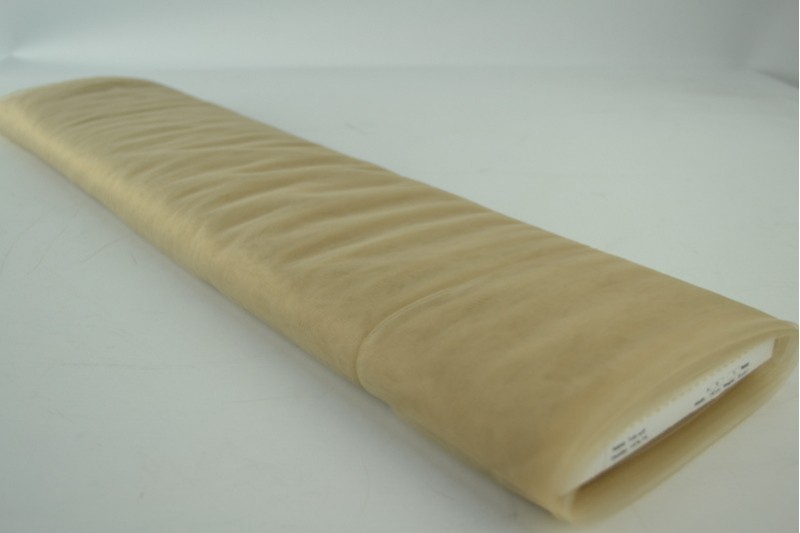 Tule zacht (bruidstule) beige, rol