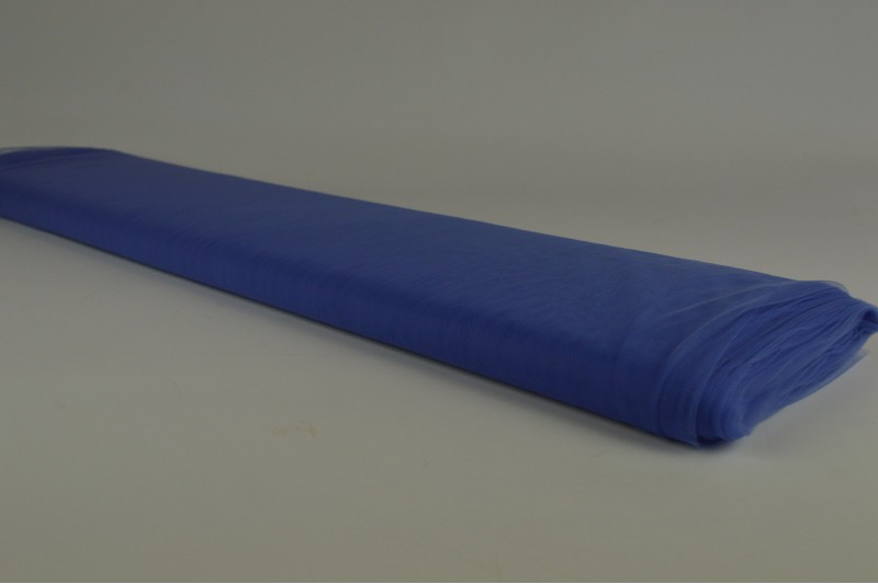 Tule zacht (bruidstule) blauw, rol