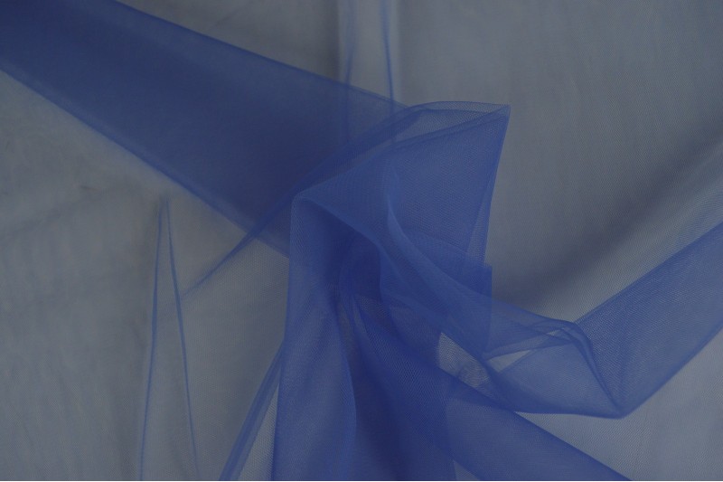 Tule zacht (bruidstule) blauw