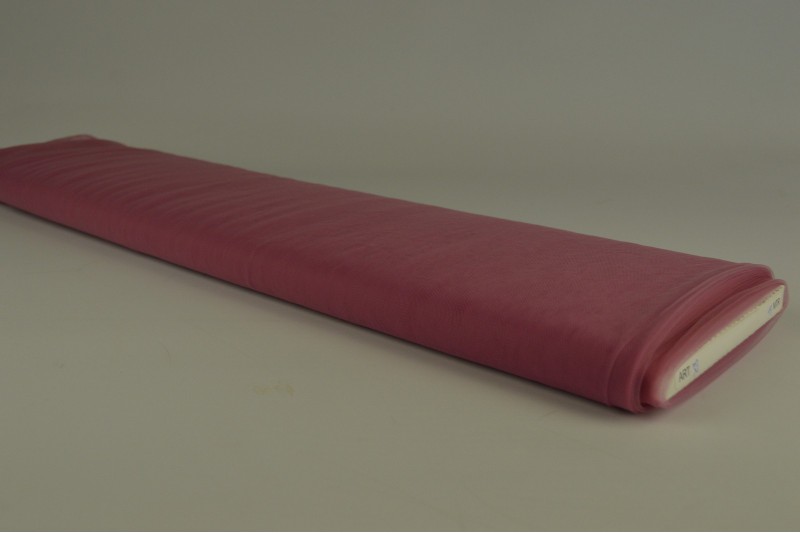 Tule zacht (bruidstule) donker oud roze, rol