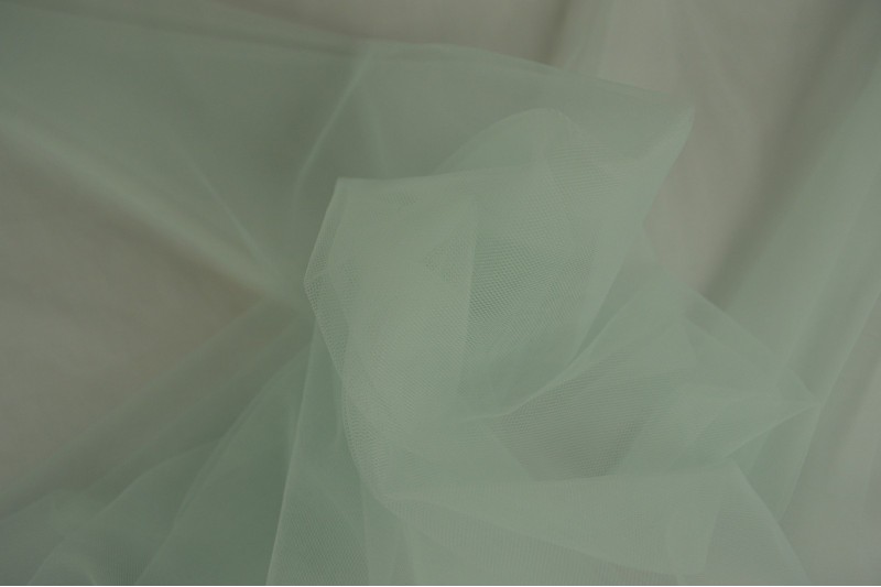 Tule zacht (bruidstule) licht mint