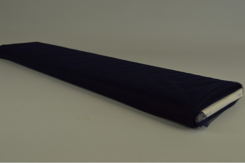 Tule zacht (bruidstule) navy, rol