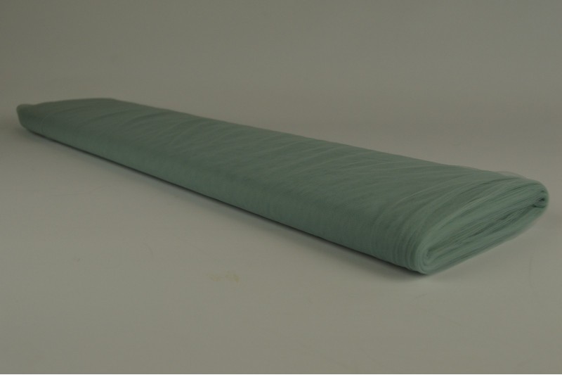 Tule zacht (bruidstule) oud groen, rol