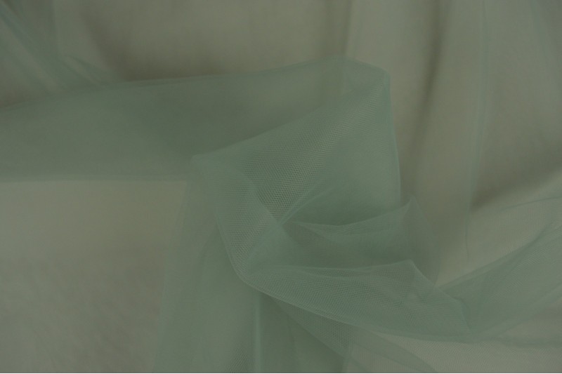 Tule zacht (bruidstule) oud groen