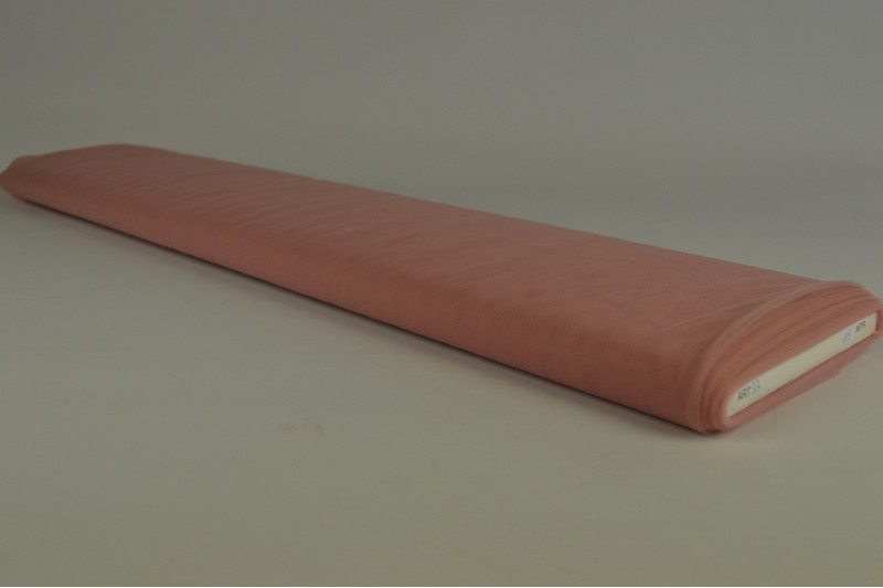 Tule zacht (bruidstule) oud roze (37), rol