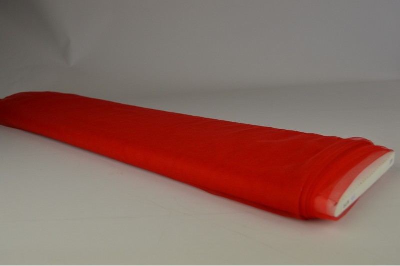 Tule zacht (bruidstule) rood, rol