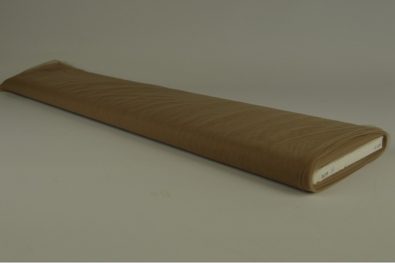 Tule zacht (bruidstule) taupe, rol