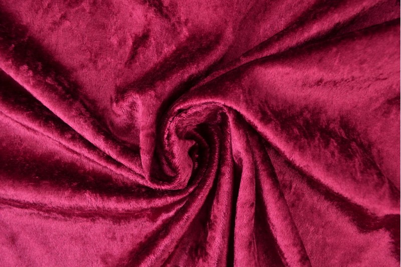 Velours de panne bordeaux
