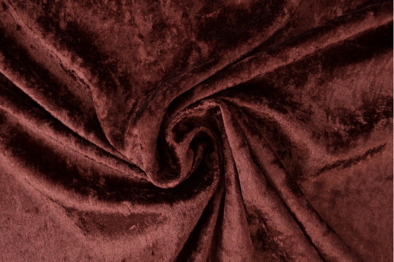 Velours de panne bruin