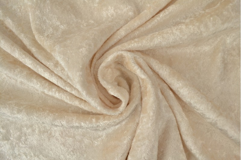 Velours de panne champagne