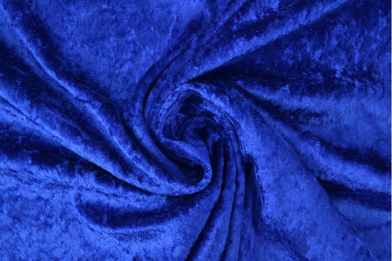 Velours de panne donker blauw
