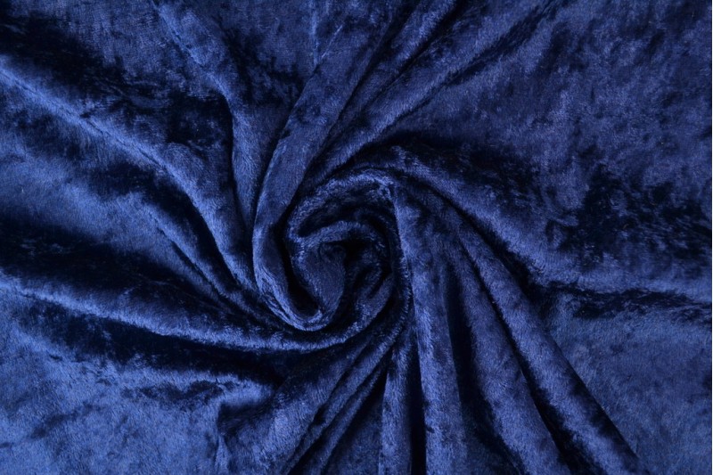 Velours de panne navy