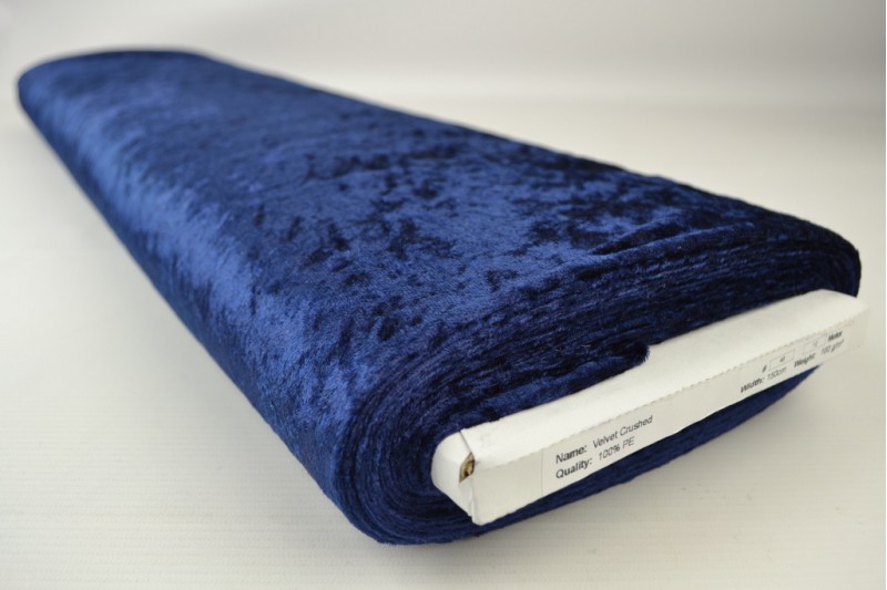 Velours de panne navy, rolweergave