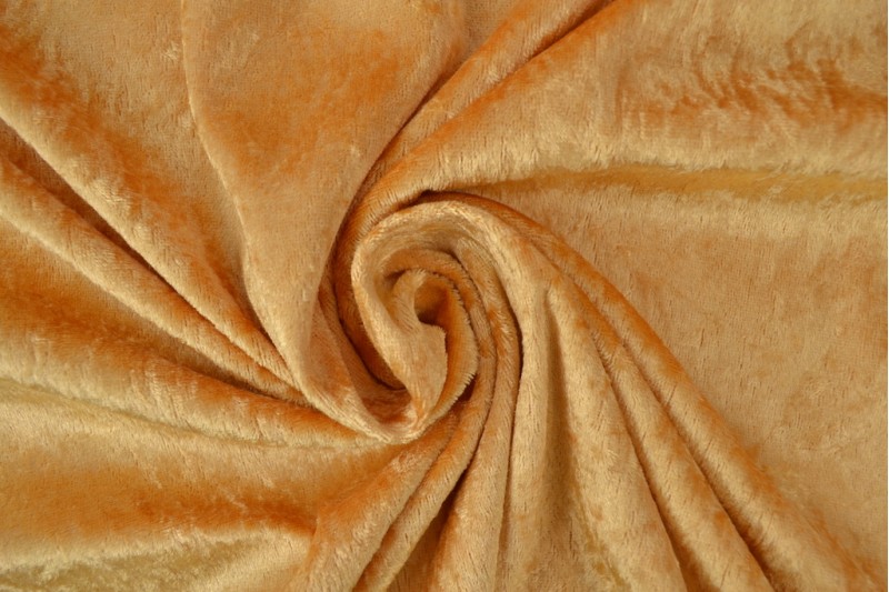 Velours de panne okergeel