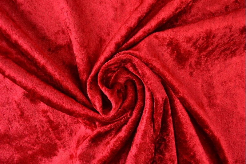 Velours de panne rood
