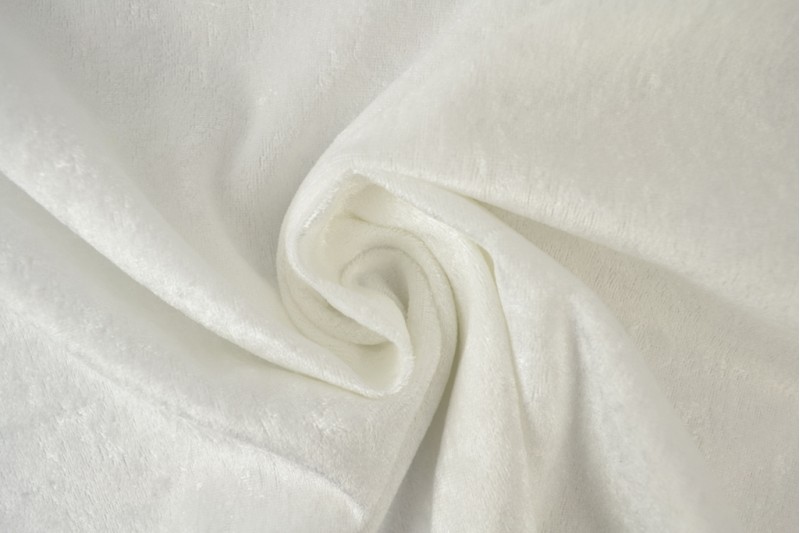 Velours de panne wit
