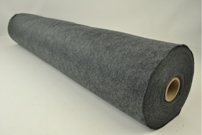 Vilt 1 mm antraciet melange, rol