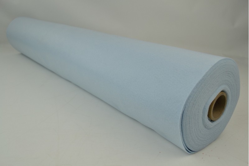 Vilt 1 mm babyblauw, rol