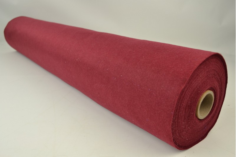 Vilt 1 mm bordeaux, rol