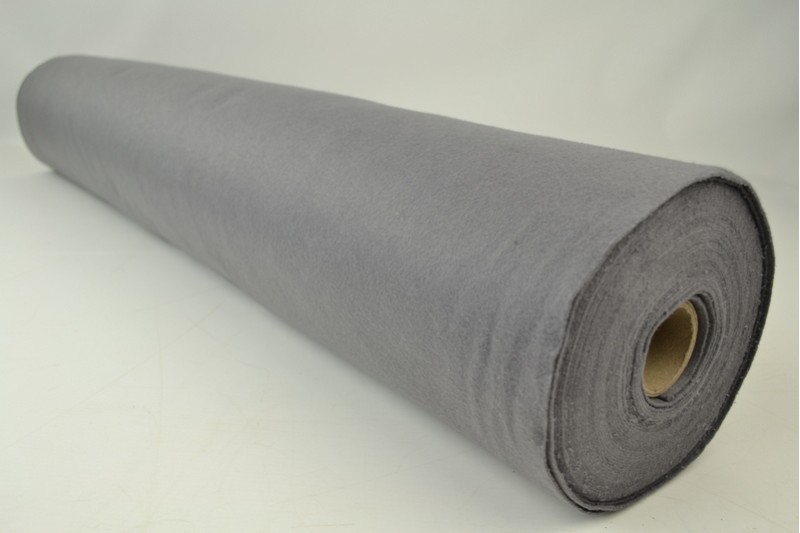 Vilt 1 mm donkergrijs, rol