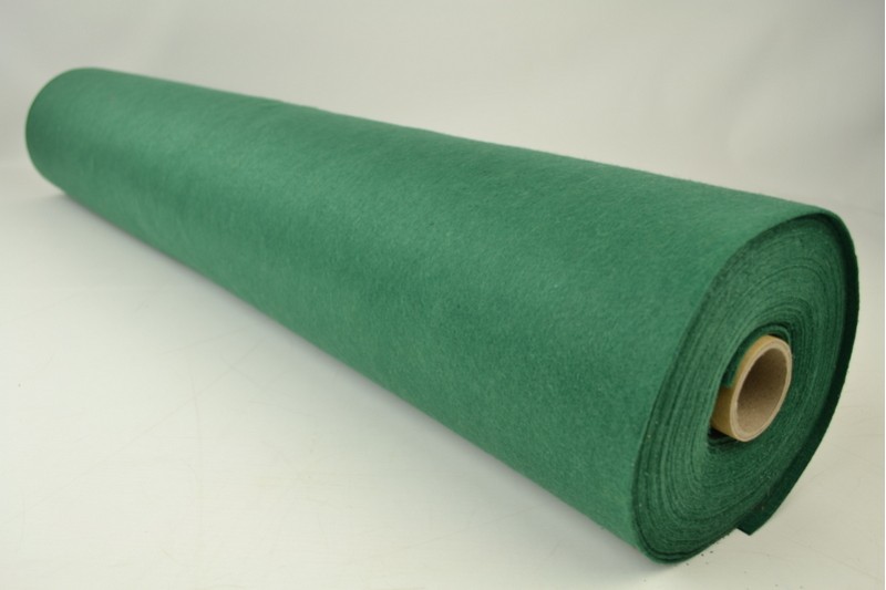 Vilt 1 mm donkergroen, rol