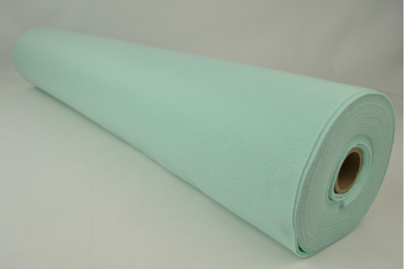 Vilt 1 mm licht mint, rol