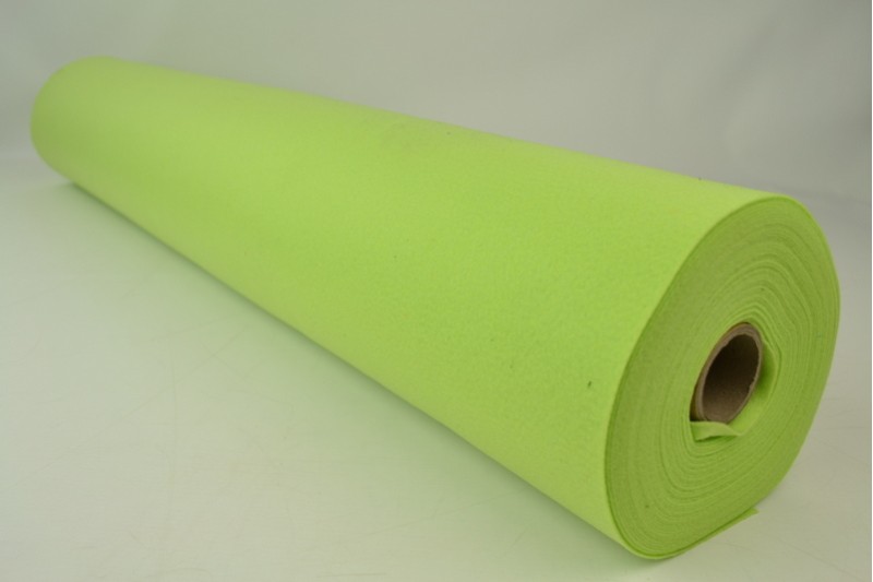 Vilt 1 mm lime groen, rol
