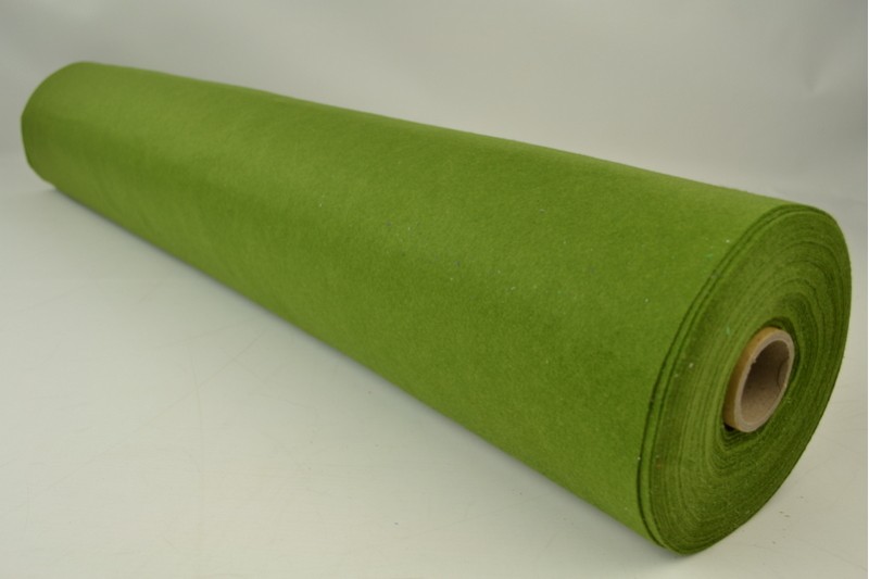 Vilt 1 mm mosgroen, rol