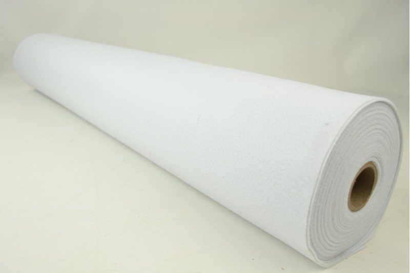 Vilt 1 mm wit, rolweergave