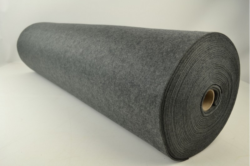 Vilt 3 mm antraciet melange, rol