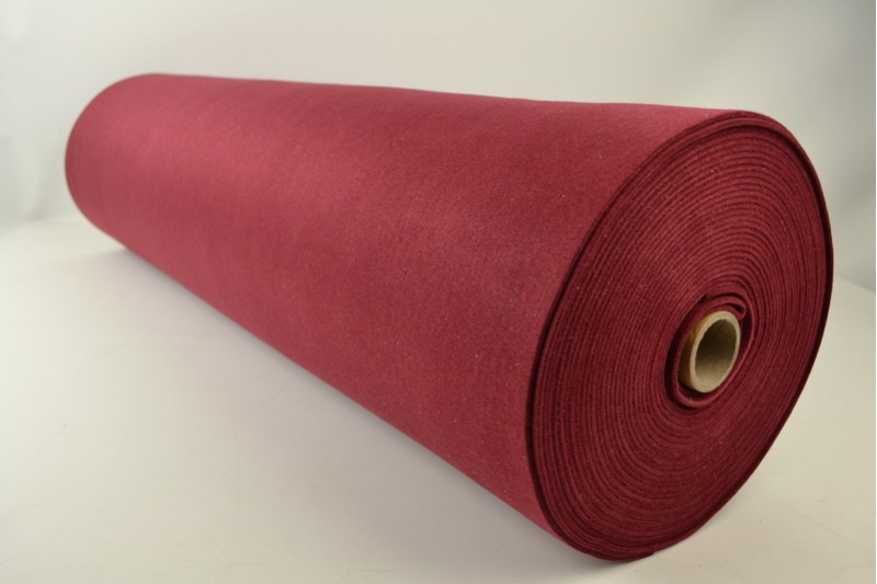 Vilt 3 mm bordeaux, rolweergave