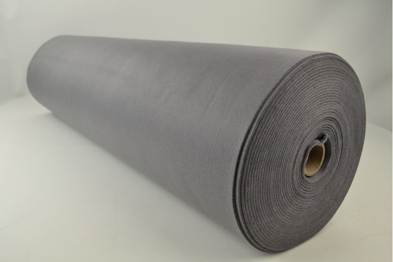 Vilt 3 mm donkergrijs, rol