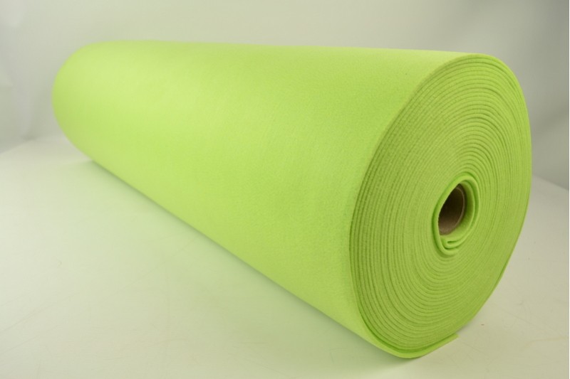 Vilt 3 mm lime groen, rolweergave