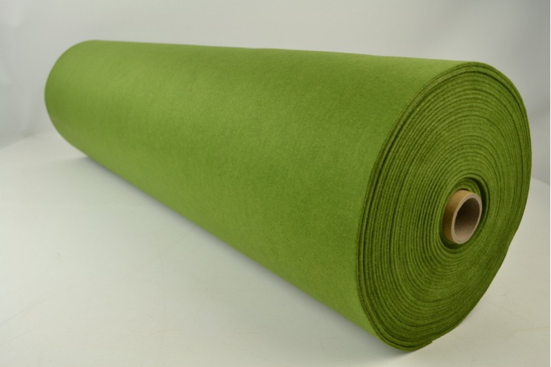 Vilt 3 mm mosgroen, rolweergave