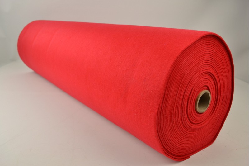 Vilt 3 mm rood, rolweergave