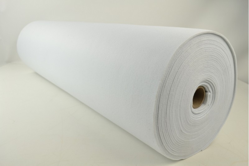 Vilt 3 mm wit, rolweergave