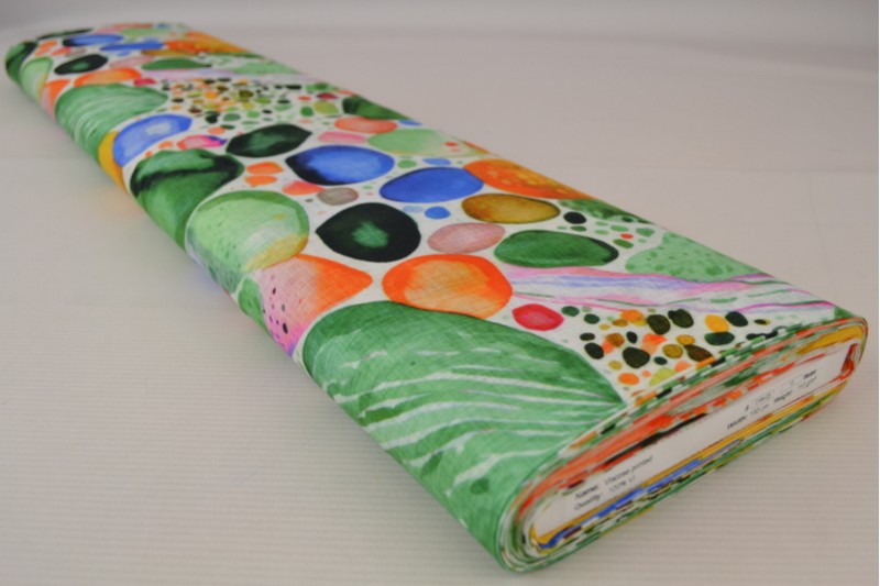 Viscose print digitaal 0194-03, rol