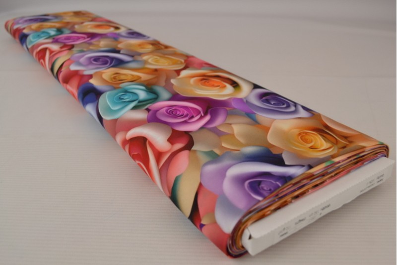 Viscose print digitaal 0353-01, rol