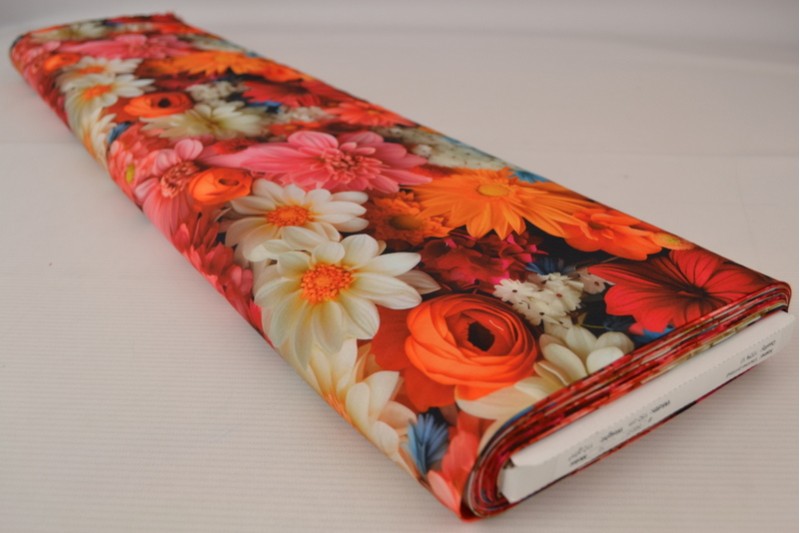 Viscose print digitaal 0432-01, rol