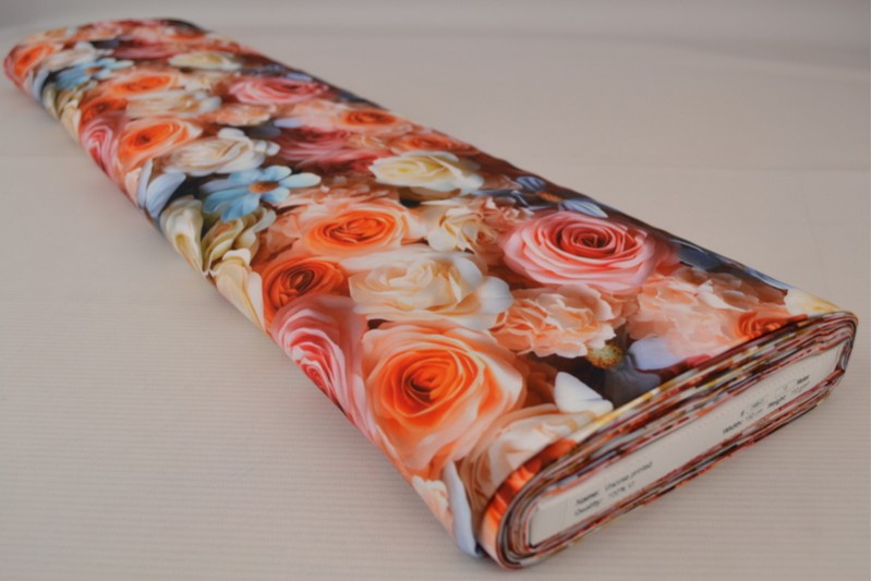 Viscose print digitaal 0468-01, rol