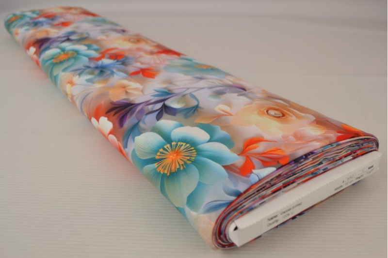 Viscose print digitaal 0478-01, rol