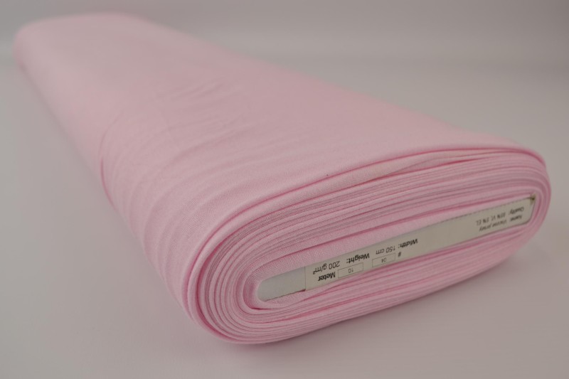 Viscose tricot baby roze, rol
