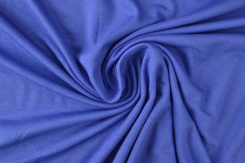 Viscose tricot blauw