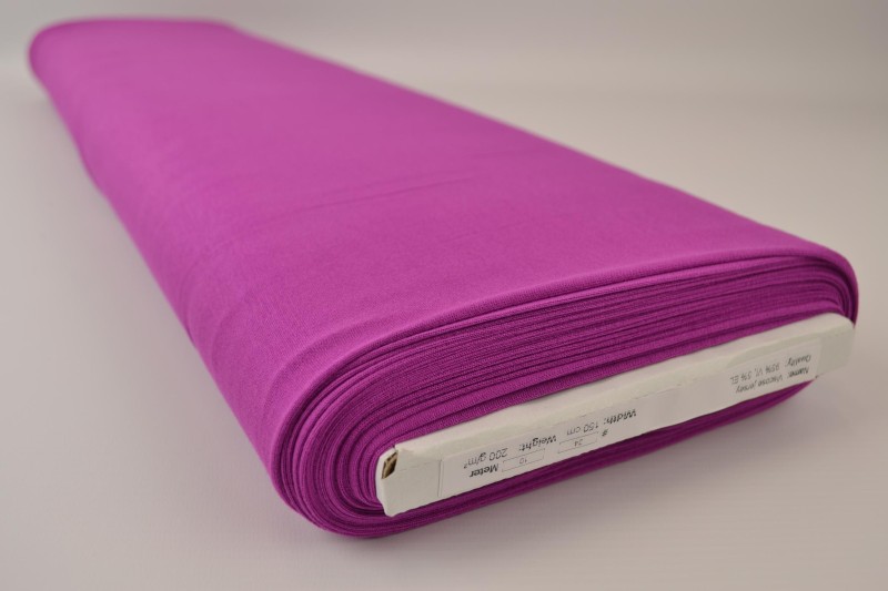 Viscose tricot cassis, rol
