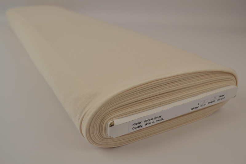Viscose tricot champagne, rol