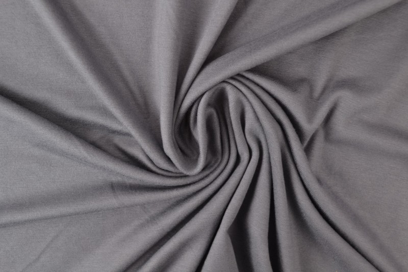 Viscose tricot donker grijs