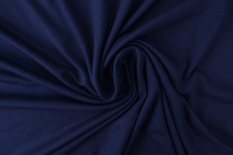 Viscose tricot donker navy