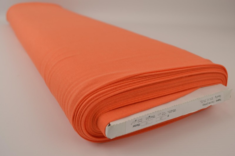 Viscose tricot donker oranje, rol