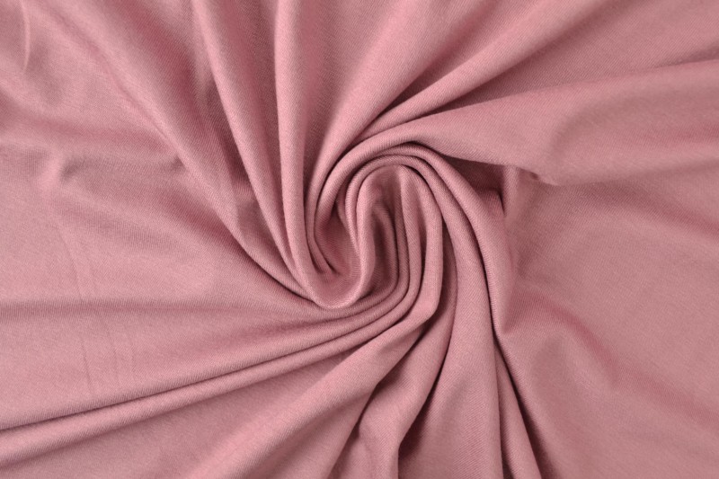Viscose tricot donker oud roze